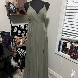 Birdy Grey Sage colored maxi dress